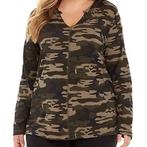 Long Sleeve Camo Tee- Sz 3X